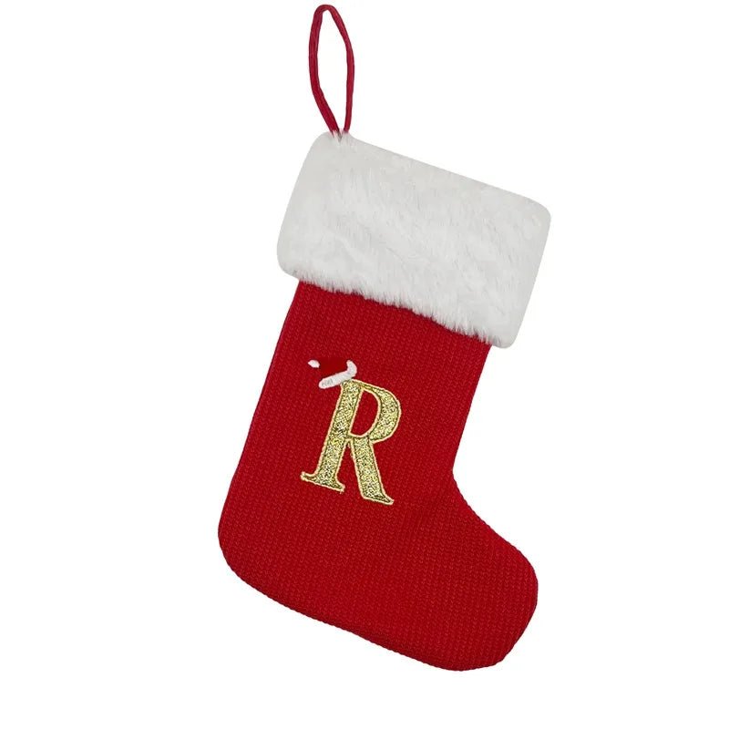 Christmas Alphabet Knitting Socks Christmas Tree Ornaments Christmas Decorations For Home 2024 Navidad Noel 2025Xmas Gift - MAGUSTA BEAUTY