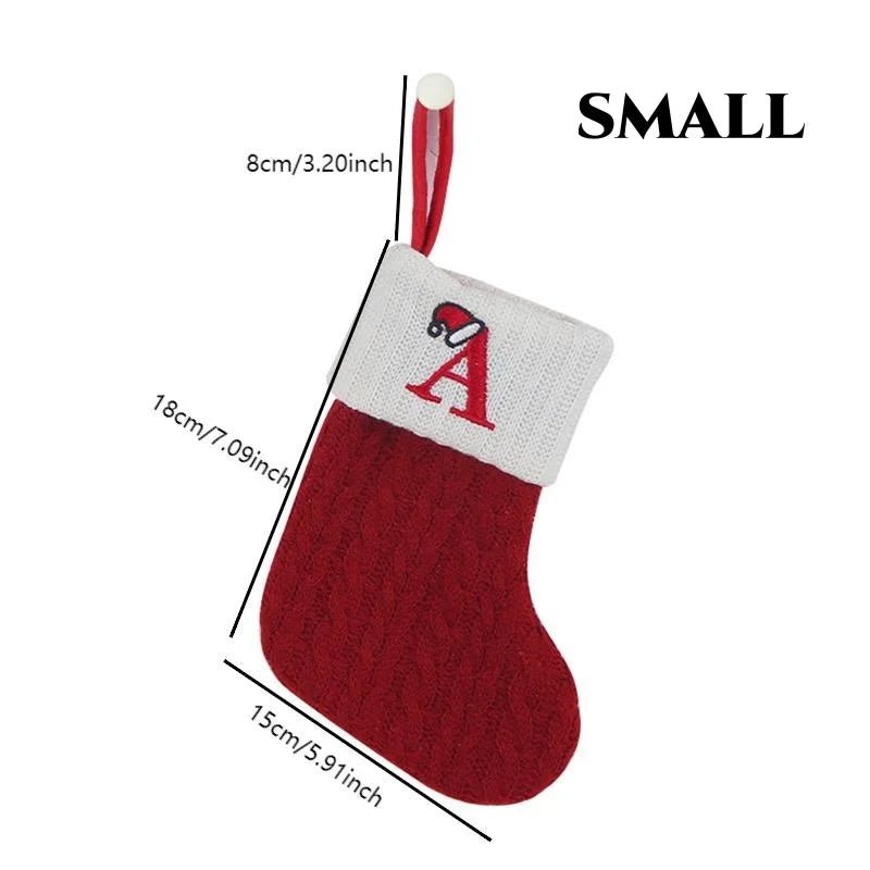 Christmas Alphabet Knitting Socks Christmas Tree Ornaments Christmas Decorations For Home 2024 Navidad Noel 2025Xmas Gift - MAGUSTA BEAUTY