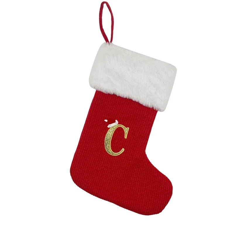 Christmas Alphabet Knitting Socks Christmas Tree Ornaments Christmas Decorations For Home 2024 Navidad Noel 2025Xmas Gift - MAGUSTA BEAUTY