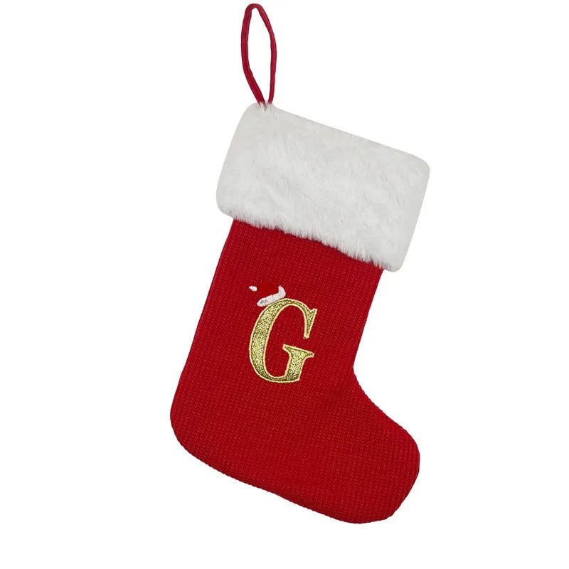 Christmas Alphabet Knitting Socks Christmas Tree Ornaments Christmas Decorations For Home 2024 Navidad Noel 2025Xmas Gift - MAGUSTA BEAUTY