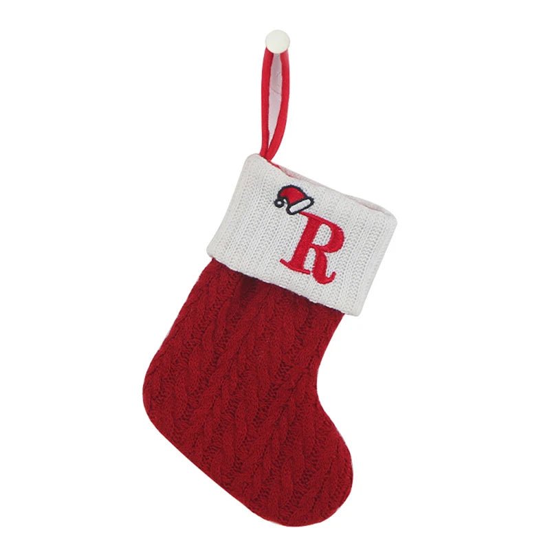 Christmas Alphabet Knitting Socks Christmas Tree Ornaments Christmas Decorations For Home 2024 Navidad Noel 2025Xmas Gift - MAGUSTA BEAUTY