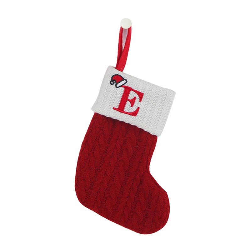 Christmas Alphabet Knitting Socks Christmas Tree Ornaments Christmas Decorations For Home 2024 Navidad Noel 2025Xmas Gift - MAGUSTA BEAUTY