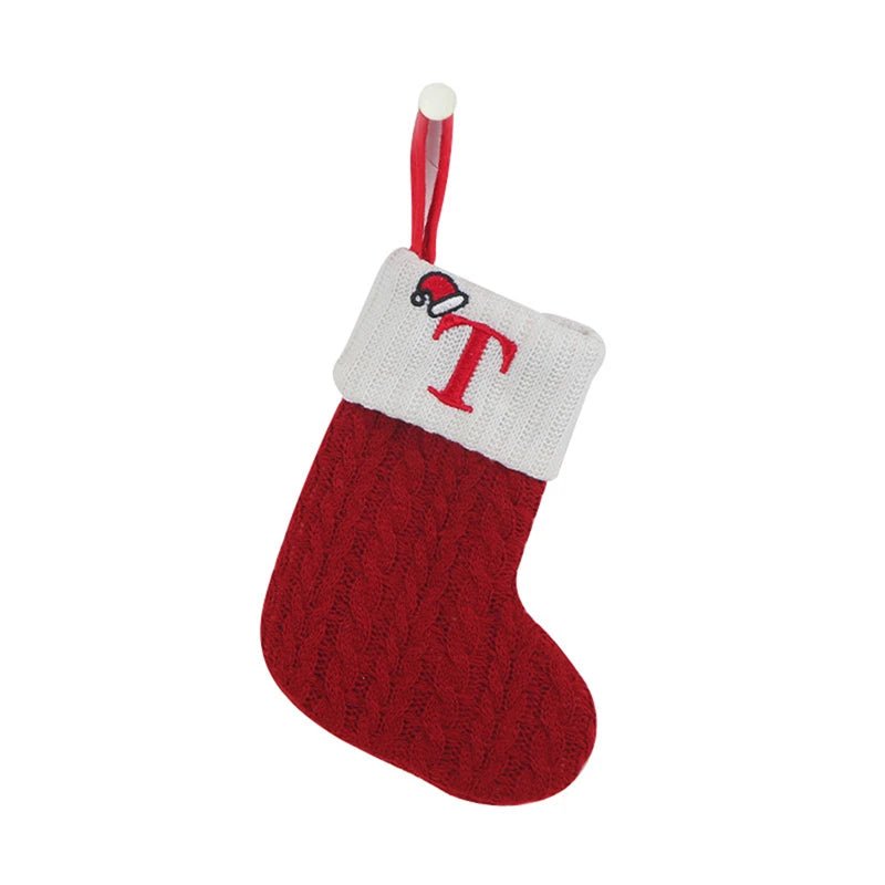 Christmas Alphabet Knitting Socks Christmas Tree Ornaments Christmas Decorations For Home 2024 Navidad Noel 2025Xmas Gift - MAGUSTA BEAUTY
