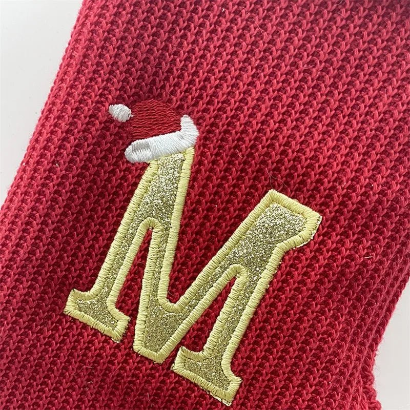 Christmas Alphabet Knitting Socks Christmas Tree Ornaments Christmas Decorations For Home 2024 Navidad Noel 2025Xmas Gift - MAGUSTA BEAUTY