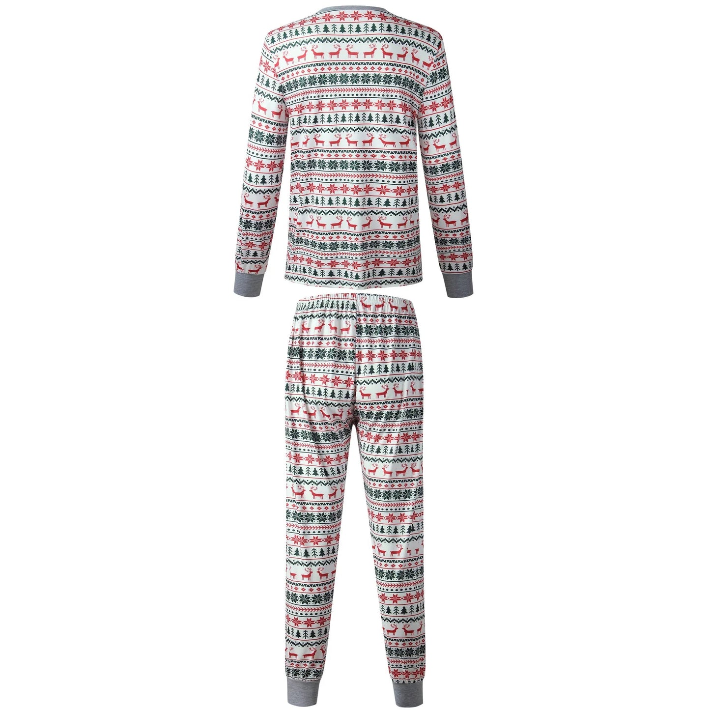 Christmas Family Matching Pajamas Set 2025 Mom Dad Kids Elk Print 2Pcs Clothes Baby Romper Family Look Soft Sleepwear Xmas Gift - MAGUSTA BEAUTY