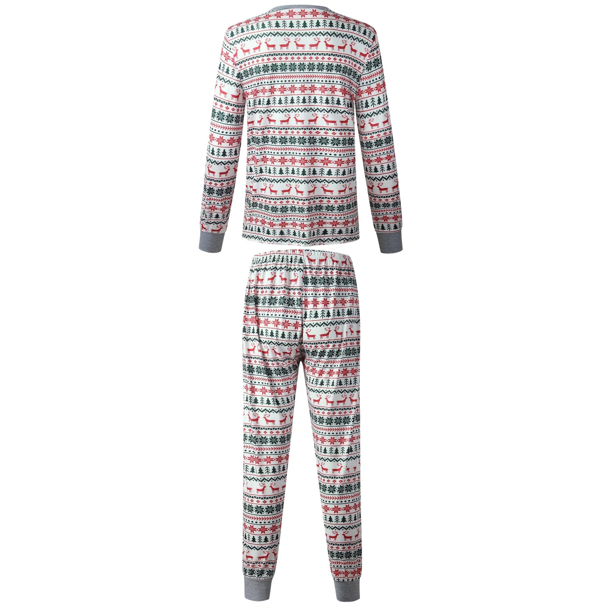 Christmas Family Matching Pajamas Set 2025 Mom Dad Kids Elk Print 2Pcs Clothes Baby Romper Family Look Soft Sleepwear Xmas Gift - MAGUSTA BEAUTY