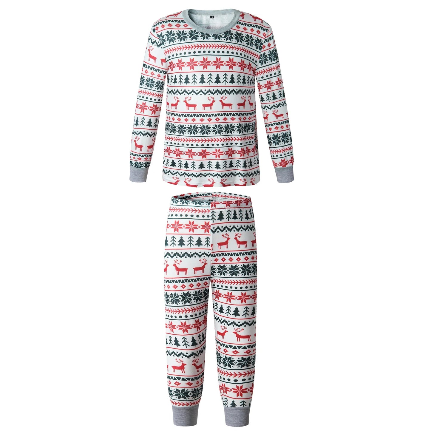 Christmas Family Matching Pajamas Set 2025 Mom Dad Kids Elk Print 2Pcs Clothes Baby Romper Family Look Soft Sleepwear Xmas Gift - MAGUSTA BEAUTY