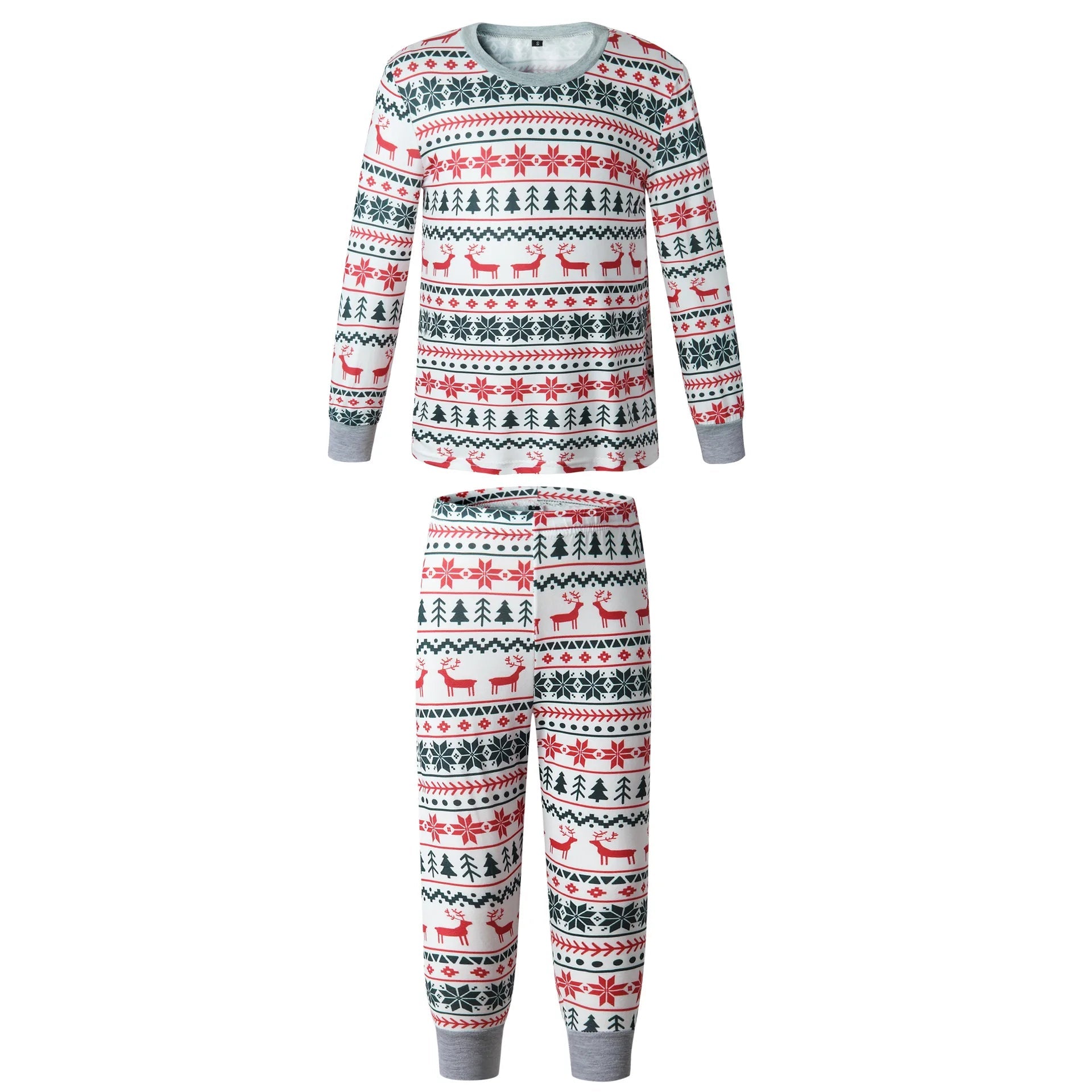 Christmas Family Matching Pajamas Set 2025 Mom Dad Kids Elk Print 2Pcs Clothes Baby Romper Family Look Soft Sleepwear Xmas Gift - MAGUSTA BEAUTY