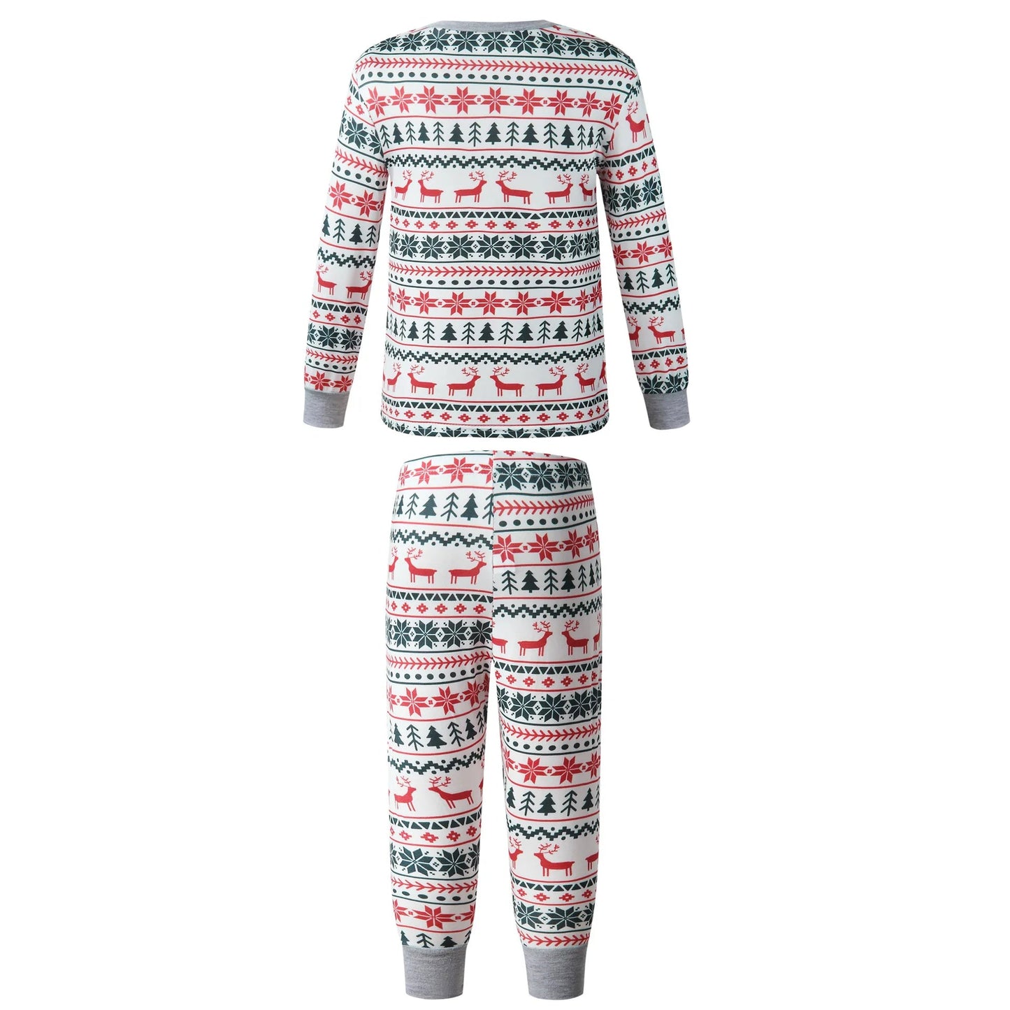 Christmas Family Matching Pajamas Set 2025 Mom Dad Kids Elk Print 2Pcs Clothes Baby Romper Family Look Soft Sleepwear Xmas Gift - MAGUSTA BEAUTY