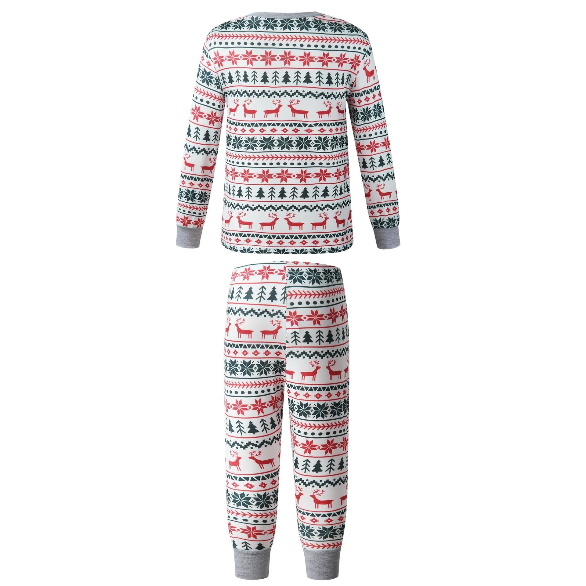 Christmas Family Matching Pajamas Set 2025 Mom Dad Kids Elk Print 2Pcs Clothes Baby Romper Family Look Soft Sleepwear Xmas Gift - MAGUSTA BEAUTY