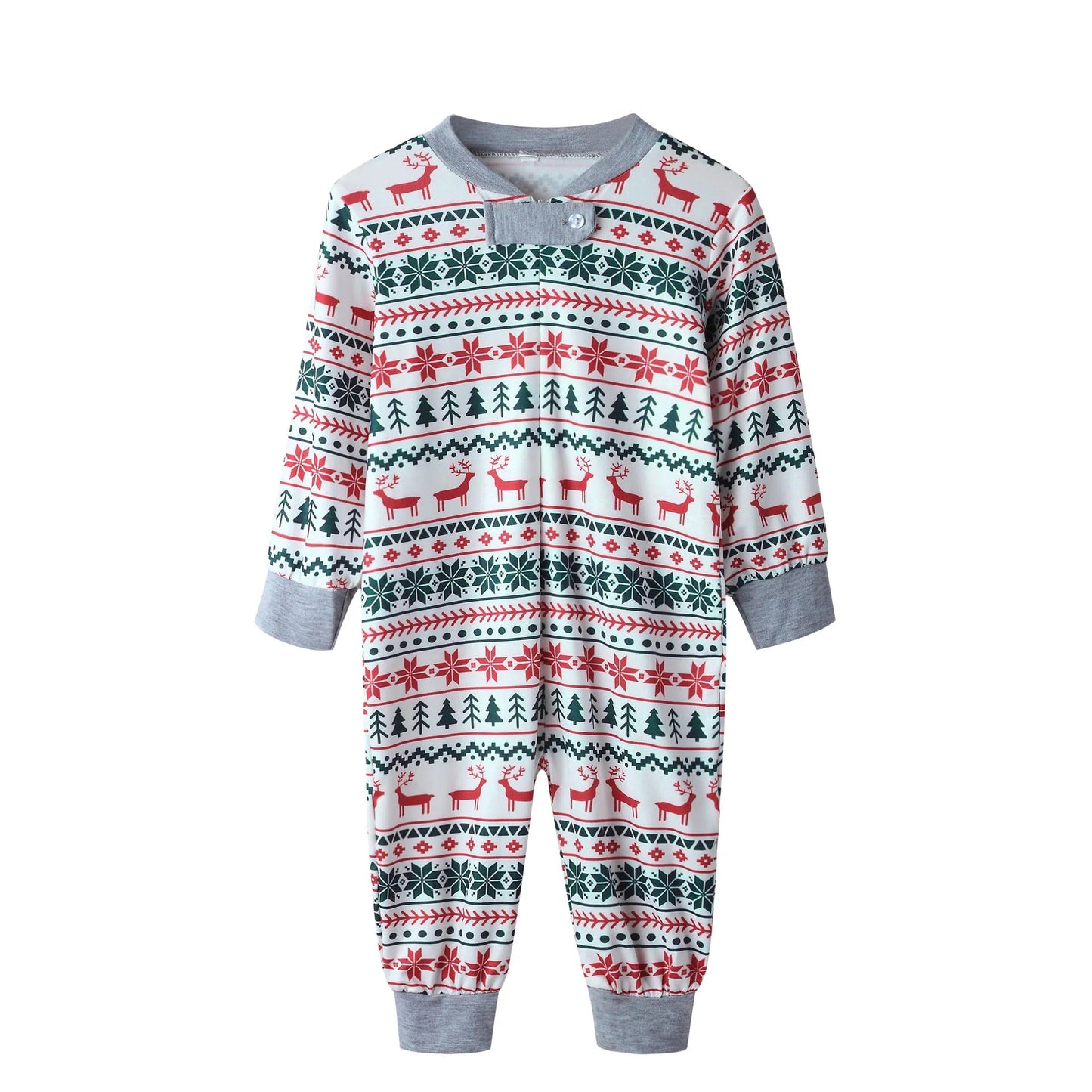 Christmas Family Matching Pajamas Set 2025 Mom Dad Kids Elk Print 2Pcs Clothes Baby Romper Family Look Soft Sleepwear Xmas Gift - MAGUSTA BEAUTY