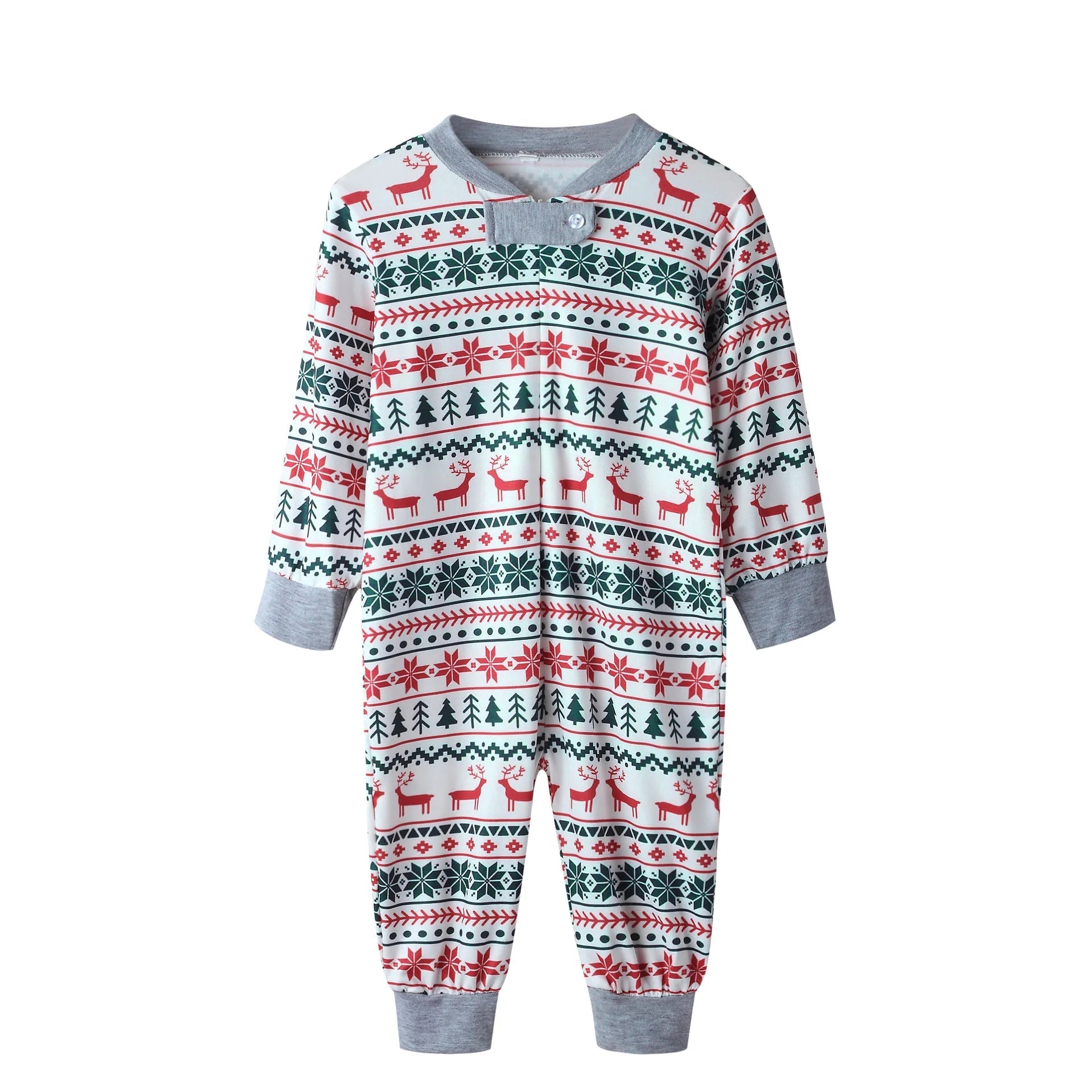 Christmas Family Matching Pajamas Set 2025 Mom Dad Kids Elk Print 2Pcs Clothes Baby Romper Family Look Soft Sleepwear Xmas Gift - MAGUSTA BEAUTY