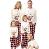 Christmas Family Matching Pajamas Set 2025 Mom Dad Kids Elk Print 2Pcs Clothes Baby Romper Family Look Soft Sleepwear Xmas Gift - MAGUSTA BEAUTY
