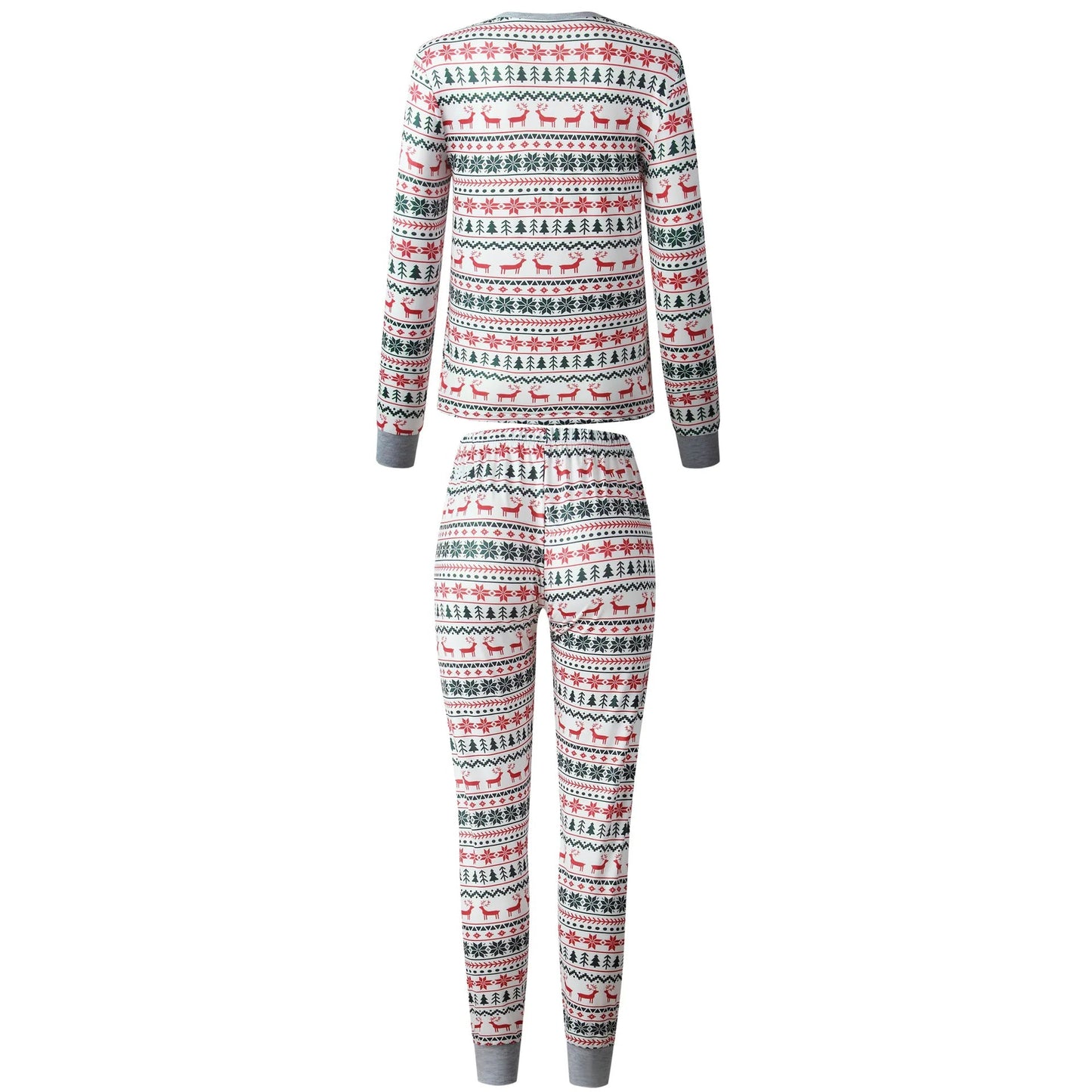 Christmas Family Matching Pajamas Set 2025 Mom Dad Kids Elk Print 2Pcs Clothes Baby Romper Family Look Soft Sleepwear Xmas Gift - MAGUSTA BEAUTY