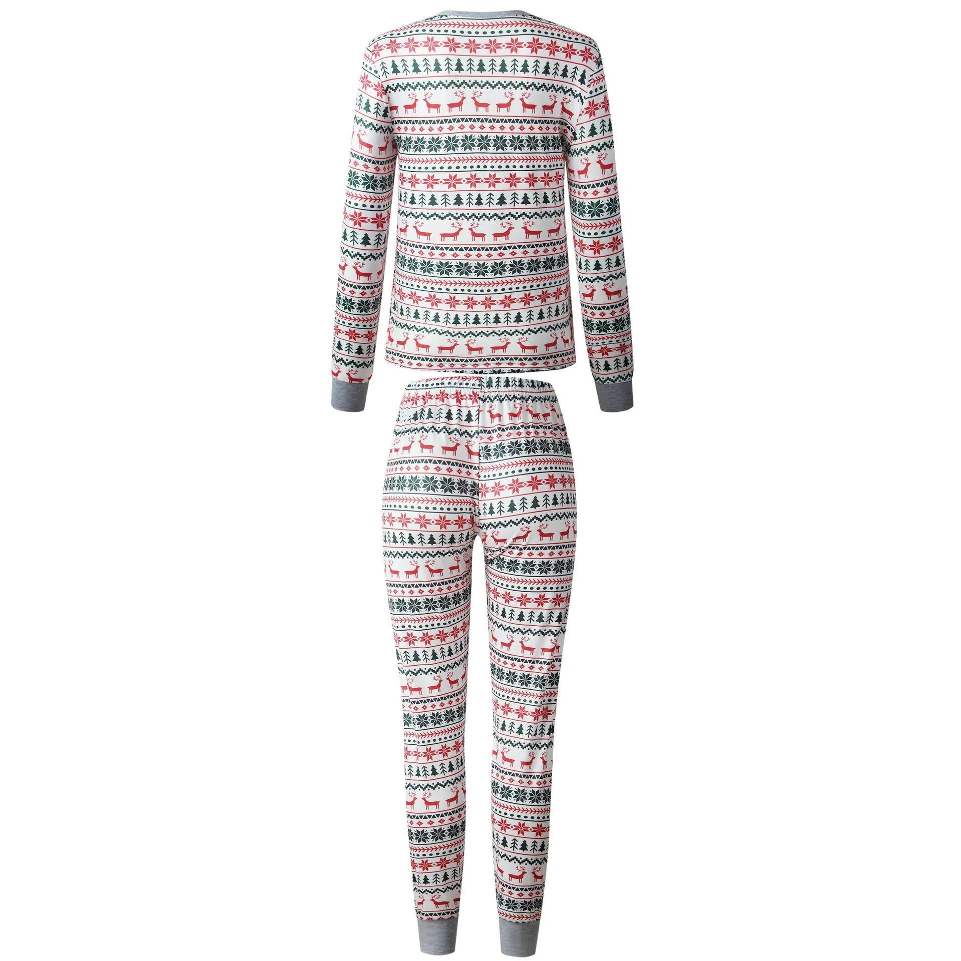 Christmas Family Matching Pajamas Set 2025 Mom Dad Kids Elk Print 2Pcs Clothes Baby Romper Family Look Soft Sleepwear Xmas Gift - MAGUSTA BEAUTY