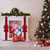 Christmas Front Door Decoration Hanging Bow Knot Imitation Linen Ribbon New Year Xmas Front Door Decor Big Bow Diy Material - MAGUSTA BEAUTY