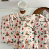 Christmas PJ Set Women Autumn Female Homewear Long Sleeves Button Sleepwear Pajamas Pants Pajama Sets Kawaii Y2K Girls Nightwear - MAGUSTA BEAUTY