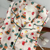 Christmas PJ Set Women Autumn Female Homewear Long Sleeves Button Sleepwear Pajamas Pants Pajama Sets Kawaii Y2K Girls Nightwear - MAGUSTA BEAUTY