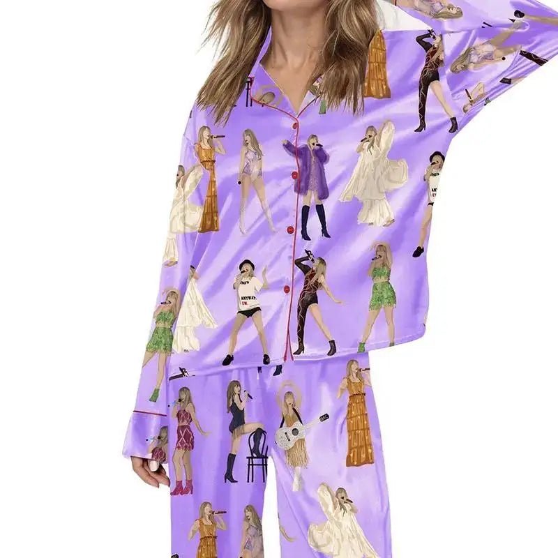 Christmas Tree Long Sleeve Women's Pajamas Set Fashionable Casual Comfortable 3D Printed Casual Y2K Women's Pajama Set 2025 - MAGUSTA BEAUTY
