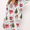 Christmas Tree Long Sleeve Women's Pajamas Set Fashionable Casual Comfortable 3D Printed Casual Y2K Women's Pajama Set 2025 - MAGUSTA BEAUTY