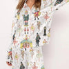 Christmas Tree Long Sleeve Women's Pajamas Set Fashionable Casual Comfortable 3D Printed Casual Y2K Women's Pajama Set 2025 - MAGUSTA BEAUTY