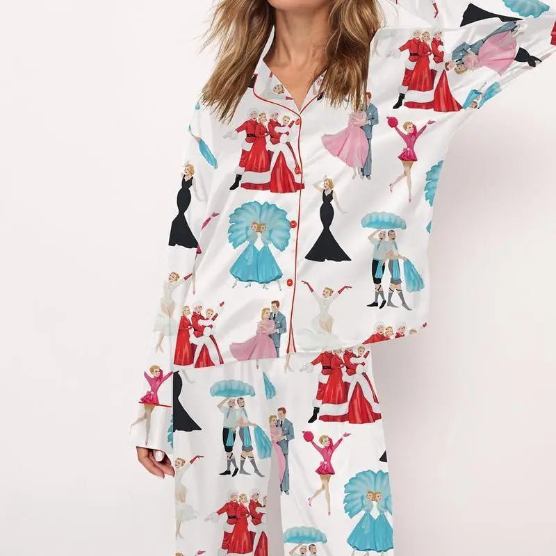 Christmas Tree Long Sleeve Women's Pajamas Set Fashionable Casual Comfortable 3D Printed Casual Y2K Women's Pajama Set 2025 - MAGUSTA BEAUTY