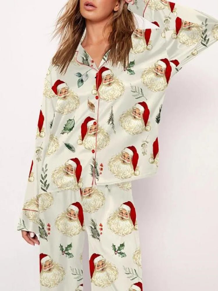 Christmas Tree Long Sleeve Women's Pajamas Set Fashionable Casual Comfortable 3D Printed Casual Y2K Women's Pajama Set 2025 - MAGUSTA BEAUTY
