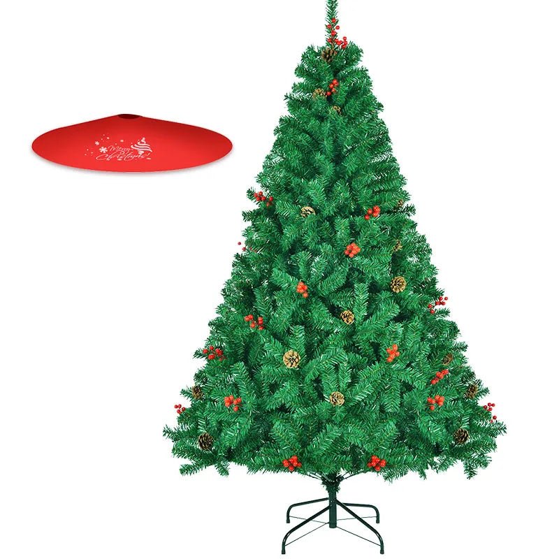 Classic Pine Tree 7FT/8FT Pre - Artificial Christmas Tree, with Metal Hinges 1000 PVC Branches Artificial Xmas Tree Home Decor - MAGUSTA BEAUTY