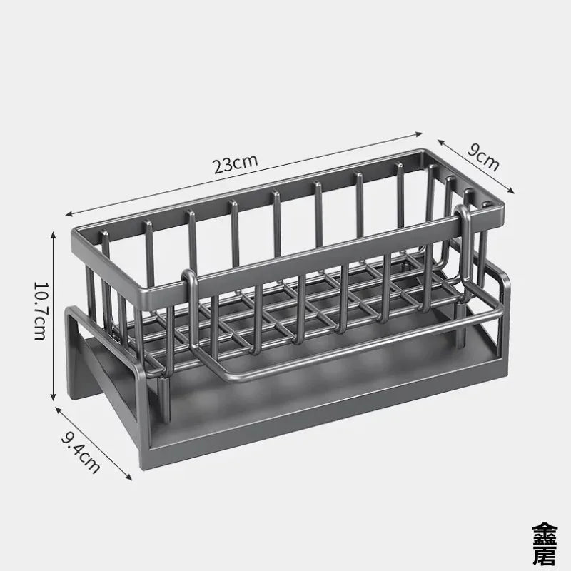 Compact Tap - Mounted Spice Shelf – Sink Organizer with Drainage Rack – Space - Saving Kitchen Storage for Utensils/Accessories - MAGUSTA BEAUTY