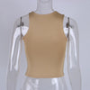Cut Out Sexy Crop Off Shoulder Solid Skinny Sport Short Tops Women Tank Irregular Summer Tube Tops - MAGUSTA BEAUTY
