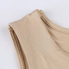 Cut Out Sexy Crop Off Shoulder Solid Skinny Sport Short Tops Women Tank Irregular Summer Tube Tops - MAGUSTA BEAUTY