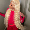 Deep Wave 13x6 HD Lace Frontal Human Hair Wig 30 40 Inch Curly 613 Honey Blonde Water Wave 13x4 Lace Front Wigs For Women 250% - MAGUSTA BEAUTY