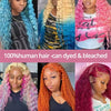 Deep Wave 13x6 HD Lace Frontal Human Hair Wig 30 40 Inch Curly 613 Honey Blonde Water Wave 13x4 Lace Front Wigs For Women 250% - MAGUSTA BEAUTY