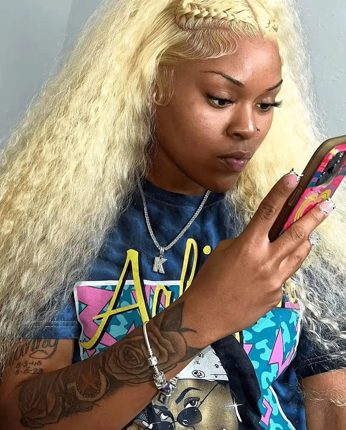 Deep Wave 13x6 HD Lace Frontal Human Hair Wig 30 40 Inch Curly 613 Honey Blonde Water Wave 13x4 Lace Front Wigs For Women 250% - MAGUSTA BEAUTY