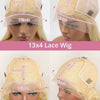 Deep Wave 13x6 HD Lace Frontal Human Hair Wig 30 40 Inch Curly 613 Honey Blonde Water Wave 13x4 Lace Front Wigs For Women 250% - MAGUSTA BEAUTY