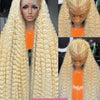 Deep Wave 13x6 HD Lace Frontal Human Hair Wig 30 40 Inch Curly 613 Honey Blonde Water Wave 13x4 Lace Front Wigs For Women 250% - MAGUSTA BEAUTY