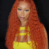 Deep Wave 13x6 HD Lace Frontal Human Hair Wig 30 40 Inch Curly 613 Honey Blonde Water Wave 13x4 Lace Front Wigs For Women 250% - MAGUSTA BEAUTY