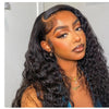 Deep Wave Frontal Wig Human Hair 13x4 Curly Human Hair Wig Transparent Lace Wig 13x6 Water Wave Wigs 180 Density - MAGUSTA BEAUTY