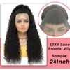 Deep Wave Frontal Wig Human Hair 13x4 Curly Human Hair Wig Transparent Lace Wig 13x6 Water Wave Wigs 180 Density - MAGUSTA BEAUTY