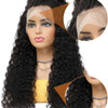 Deep Wave Frontal Wig Human Hair 13x4 Curly Human Hair Wig Transparent Lace Wig 13x6 Water Wave Wigs 180 Density - MAGUSTA BEAUTY