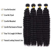 Deep Wave Human Hair Bundles, 12A Curly Bundles Human Hair, 22 24 26 Inch Wet and Wavy Brazilian Virgin Deep Wave - MAGUSTA BEAUTY