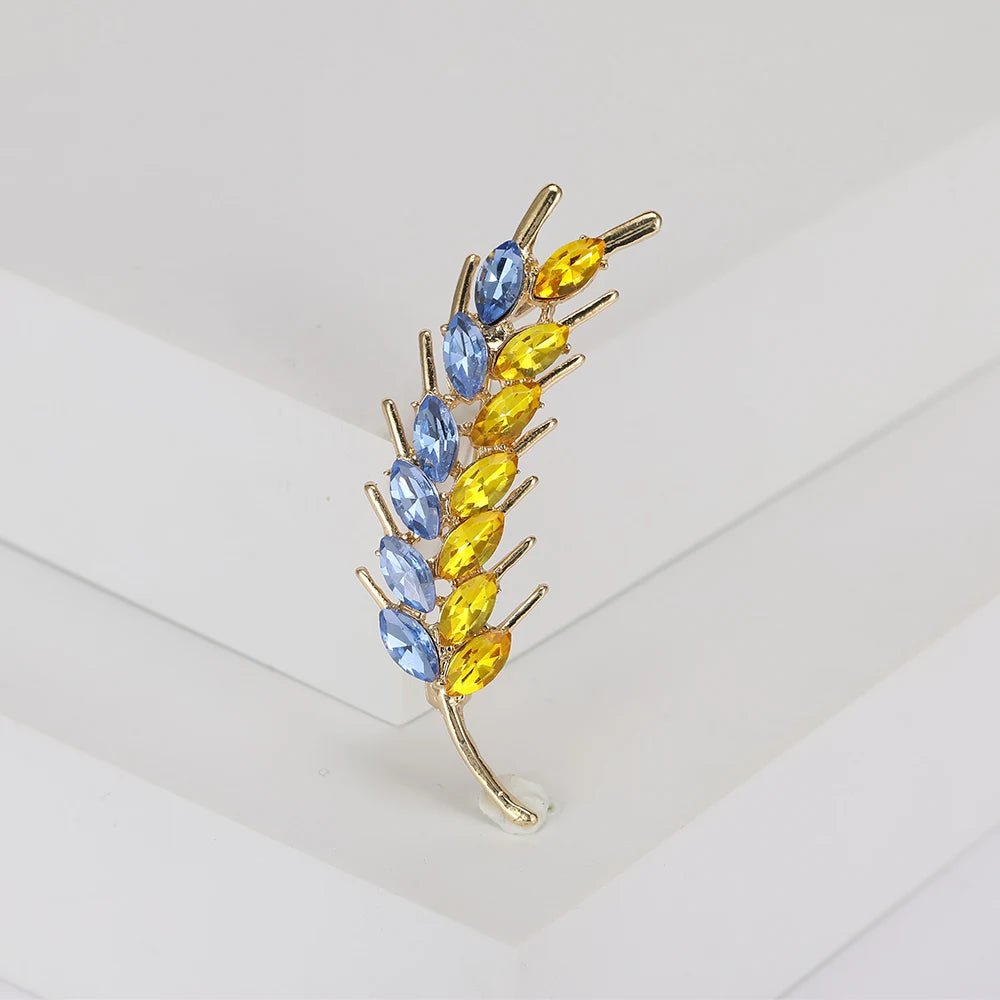 Dmari Women Brooches Korean Fashion Style 3-Color Rhinestone Ear of Wheat Lapel Pins Luxury Jewelry Accessories For Clothing - MAGUSTA BEAUTY