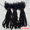 Dreadlock Extension Human Hair 0.6cm Thickness 8 Inch Full Handmade Permanent Locs Can Be Dyed and Bleached for Women Men - MAGUSTA BEAUTY