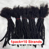 Dreadlock Extension Human Hair 0.6cm Thickness 8 Inch Full Handmade Permanent Locs Can Be Dyed and Bleached for Women Men - MAGUSTA BEAUTY
