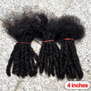 Dreadlock Extension Human Hair 0.6cm Thickness 8 Inch Full Handmade Permanent Locs Can Be Dyed and Bleached for Women Men - MAGUSTA BEAUTY