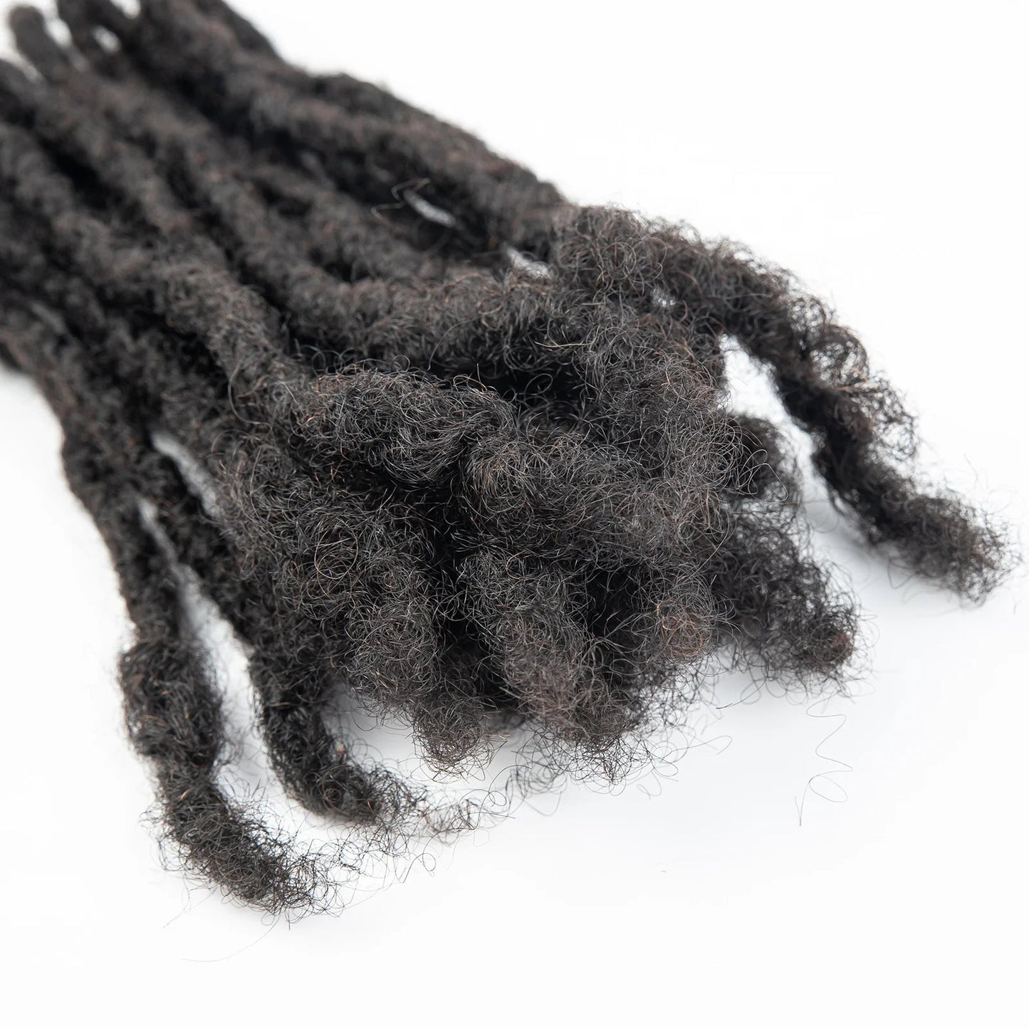 Dreadlock Extension Human Hair 0.6cm Thickness 8 Inch Full Handmade Permanent Locs Can Be Dyed and Bleached for Women Men - MAGUSTA BEAUTY