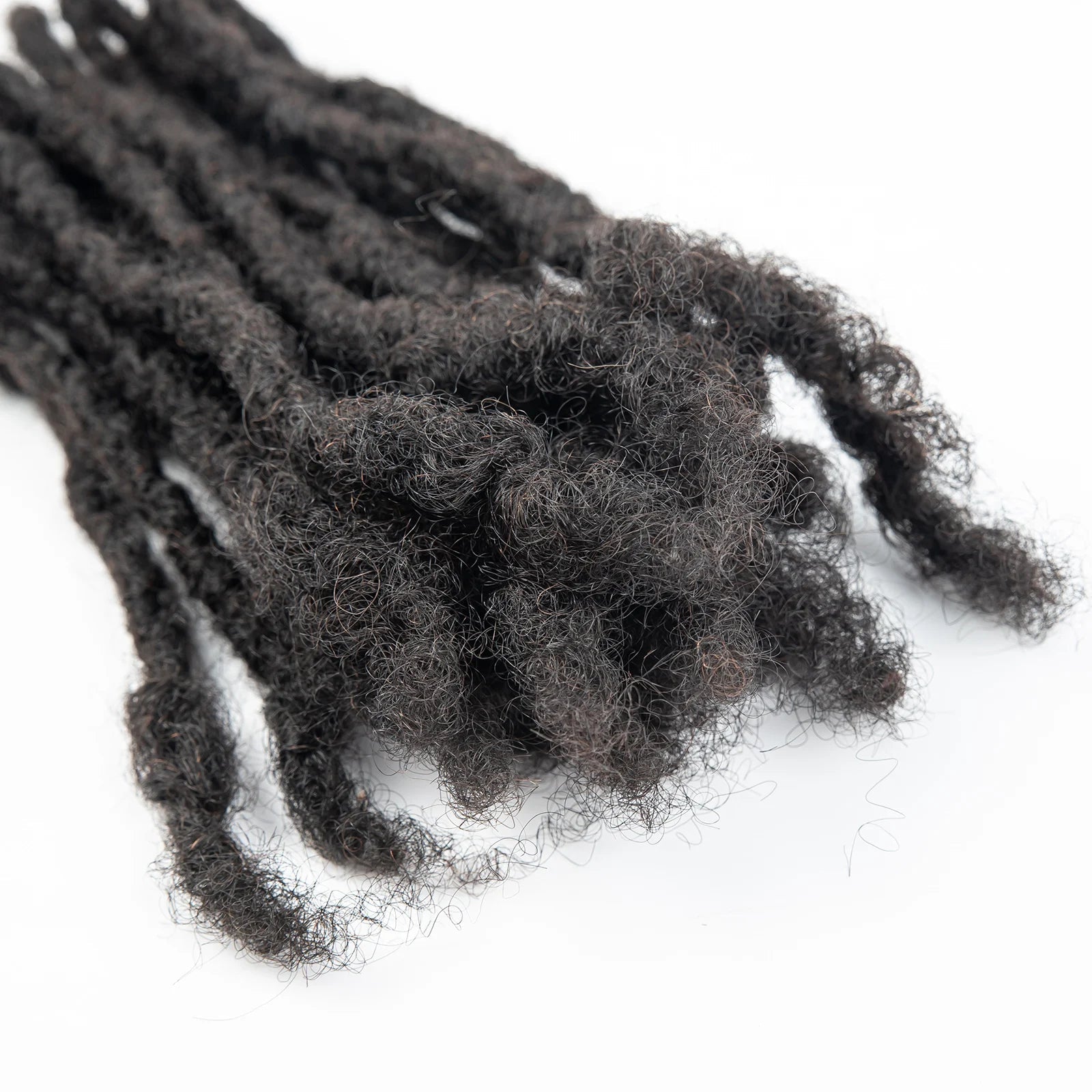 Dreadlock Extension Human Hair 0.6cm Thickness 8 Inch Full Handmade Permanent Locs Can Be Dyed and Bleached for Women Men - MAGUSTA BEAUTY
