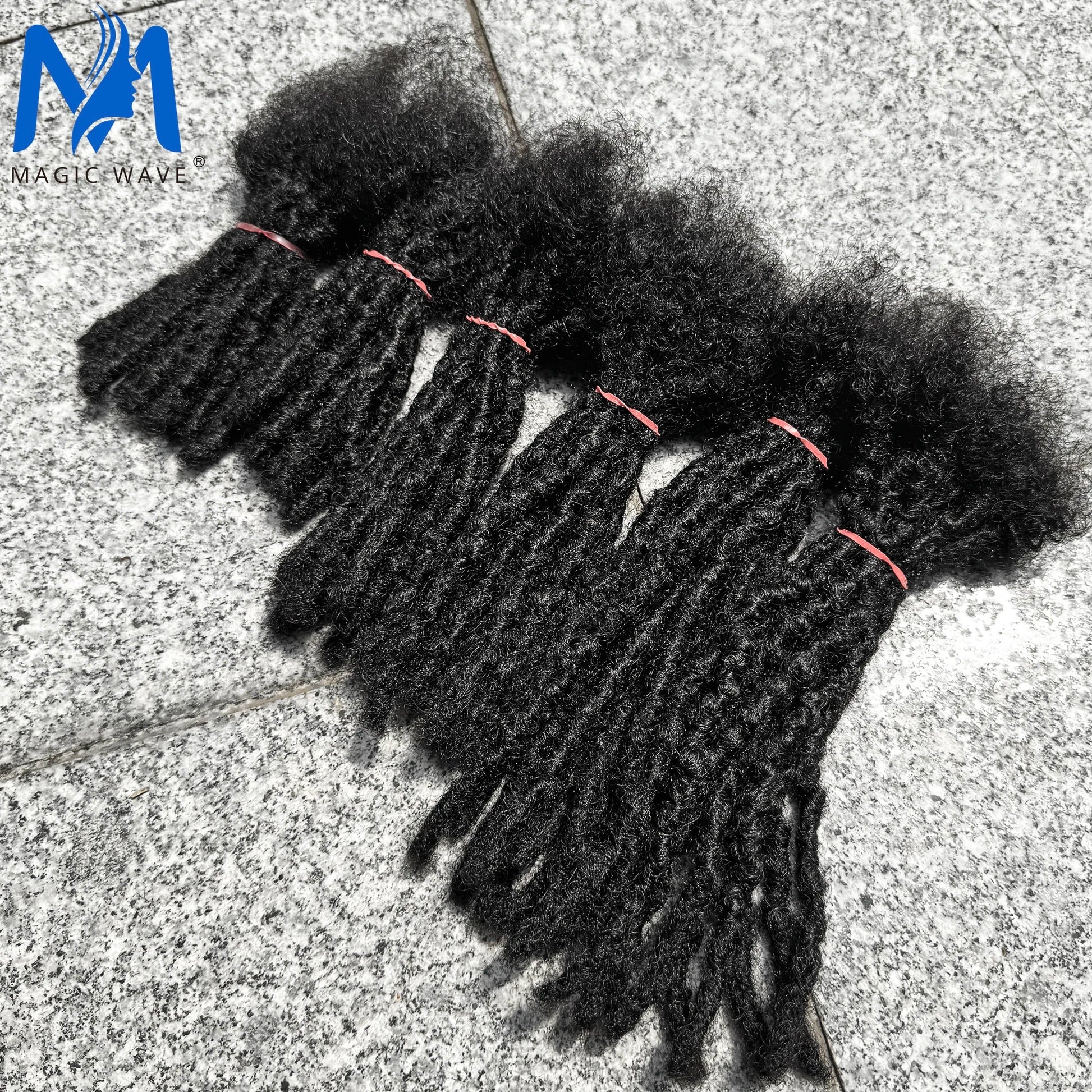 Dreadlock Extension Human Hair 0.6cm Thickness 8 Inch Full Handmade Permanent Locs Can Be Dyed and Bleached for Women Men - MAGUSTA BEAUTY