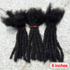 Dreadlock Extension Human Hair 0.6cm Thickness 8 Inch Full Handmade Permanent Locs Can Be Dyed and Bleached for Women Men - MAGUSTA BEAUTY