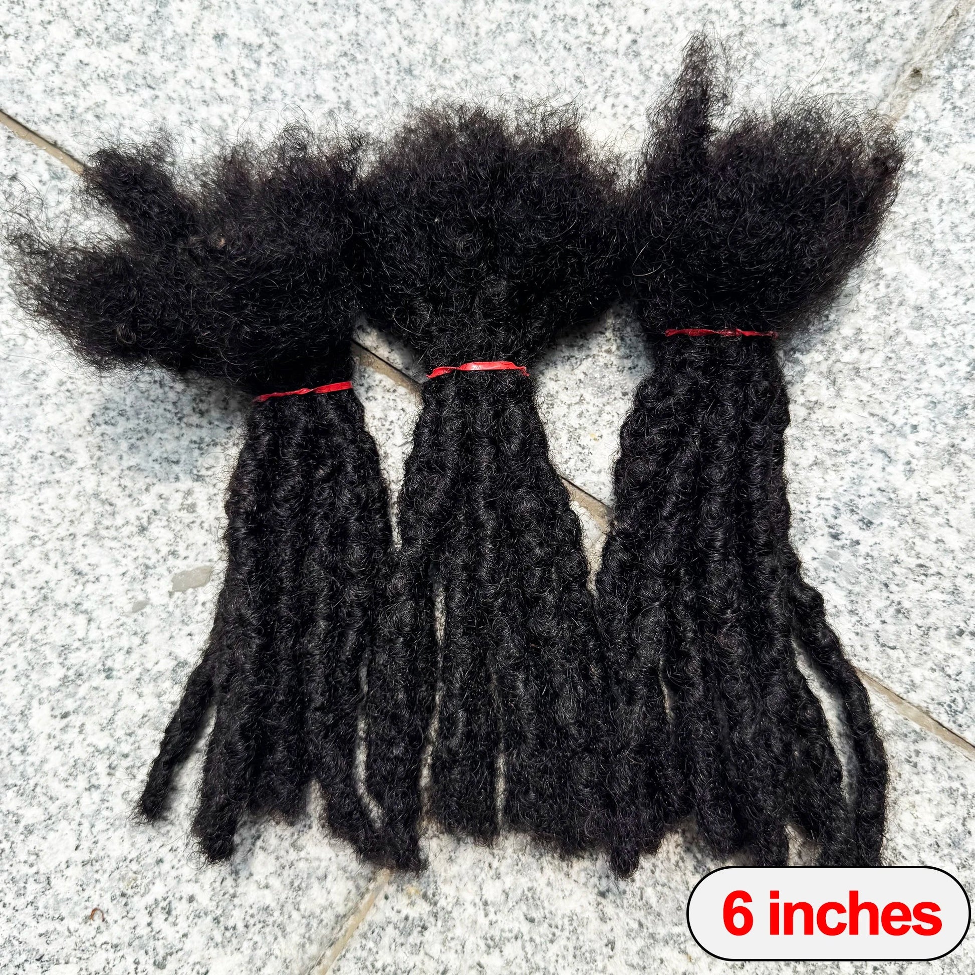 Dreadlock Extension Human Hair 0.6cm Thickness 8 Inch Full Handmade Permanent Locs Can Be Dyed and Bleached for Women Men - MAGUSTA BEAUTY